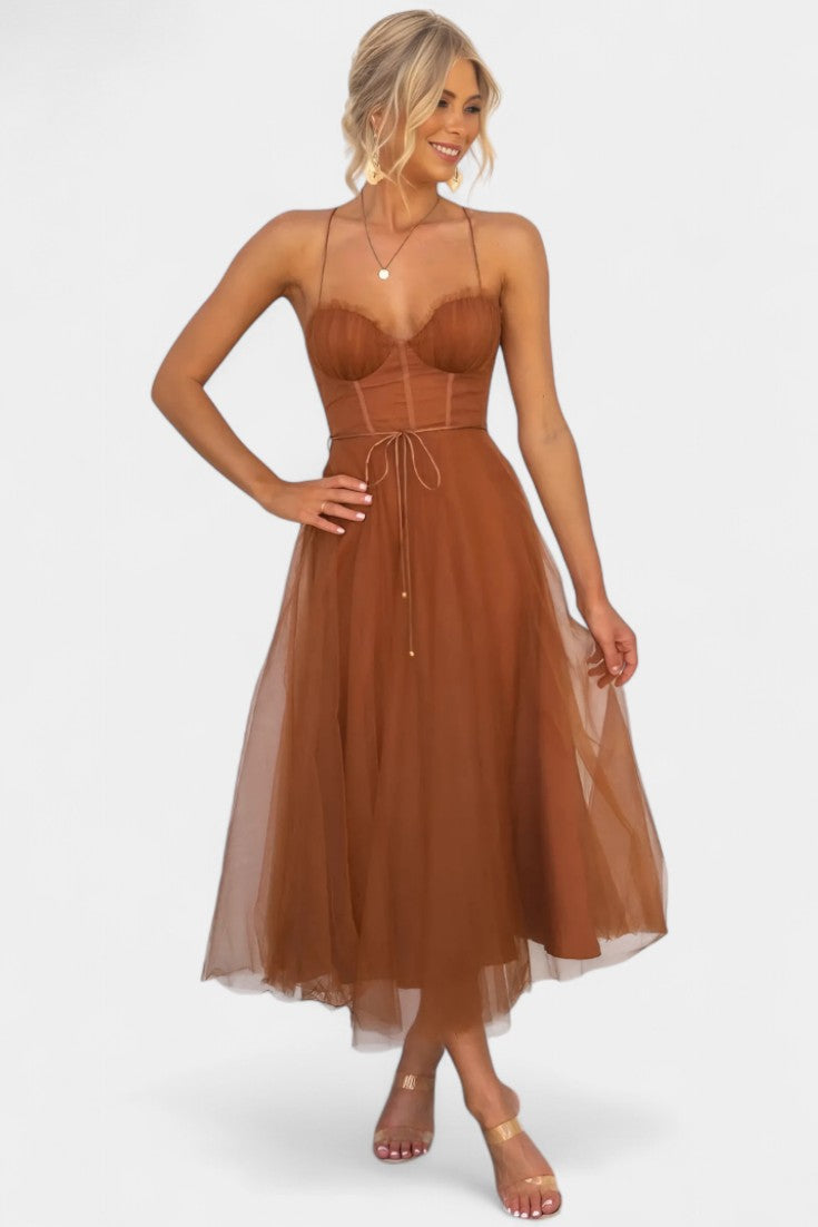 Eileen Vestido Midi de Tul