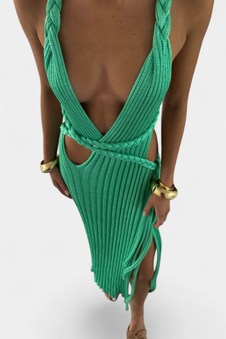 Jamie Maxi Dress in Cable Waist Detail