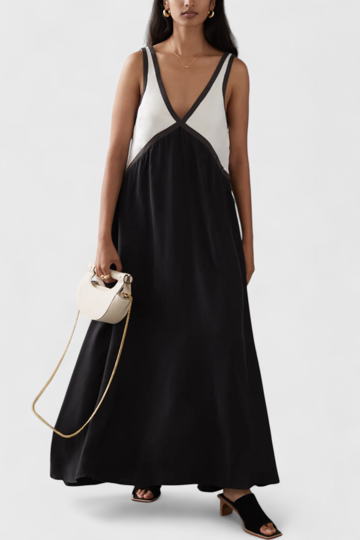 Diamond Vestido Boho de Verano con Escote en V