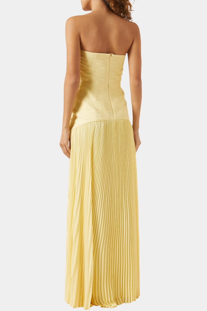 Deia Vestido Maxi de Malla con Mangas Acampanadas