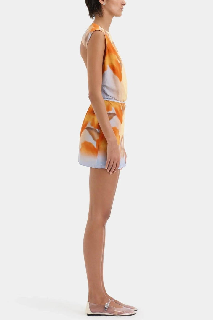 Serene Vestido Mini en Floral Secuoya