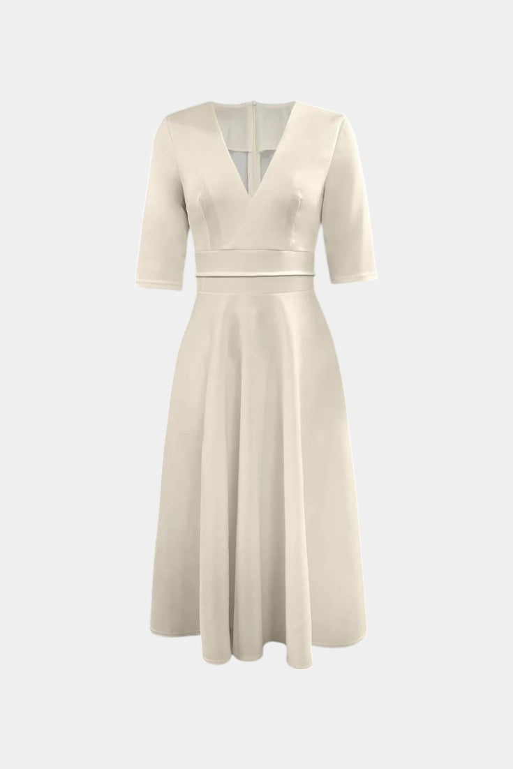 Nylah Vestido Midi A-Line de Encanto Vintage