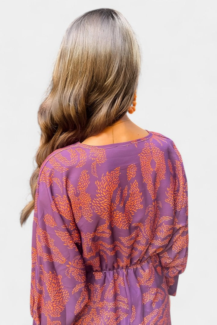 Elara Vestido Maxi con Escote en V y Nudo Frontal