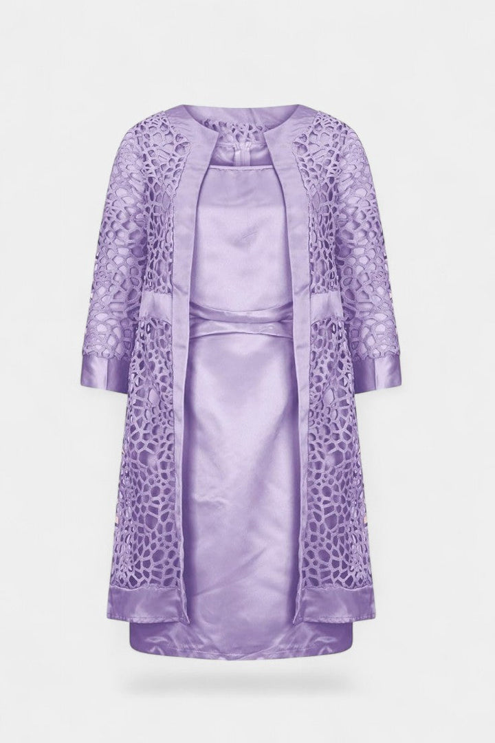 Freya Conjunto de Vestido de Dos Piezas con Encaje