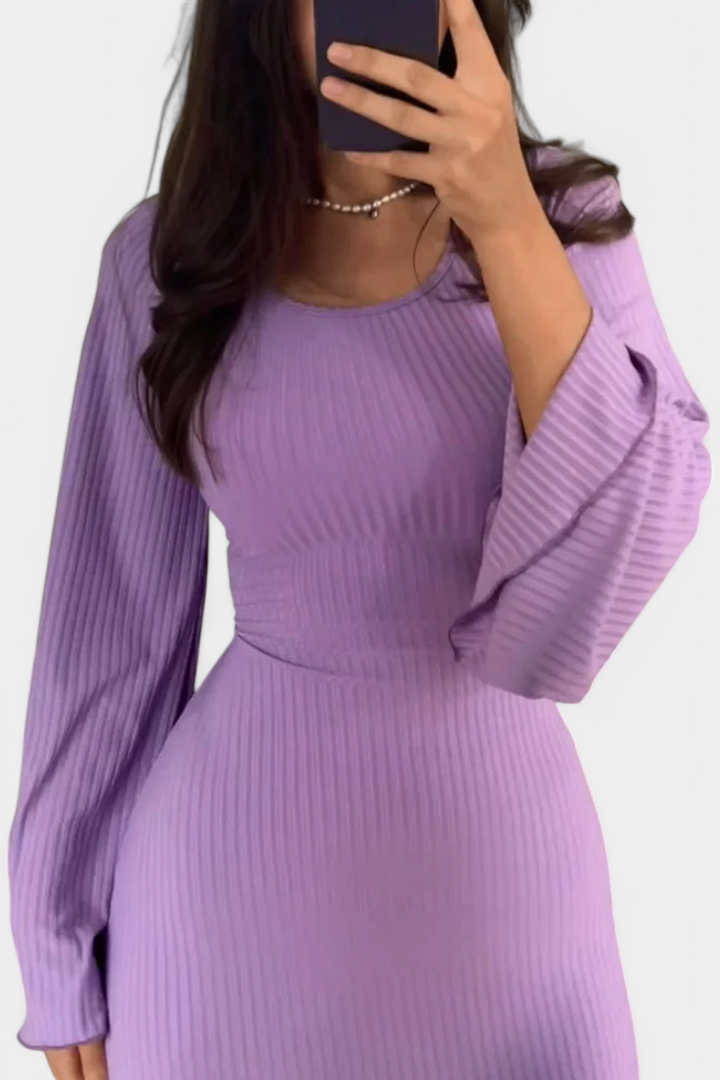 Livia Vestido de Punto con Cintura