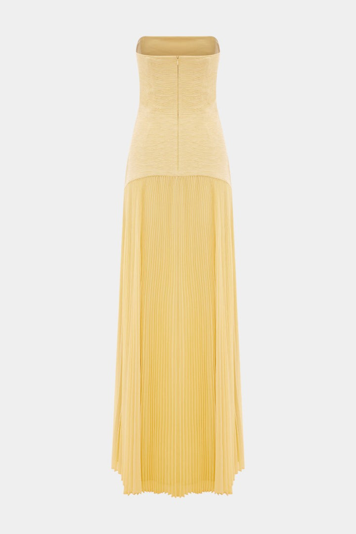 Deia Vestido Maxi de Malla con Mangas Acampanadas