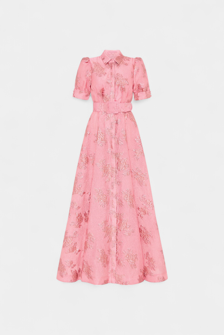 Celestine Vestido Maxi con Manga Abullonada