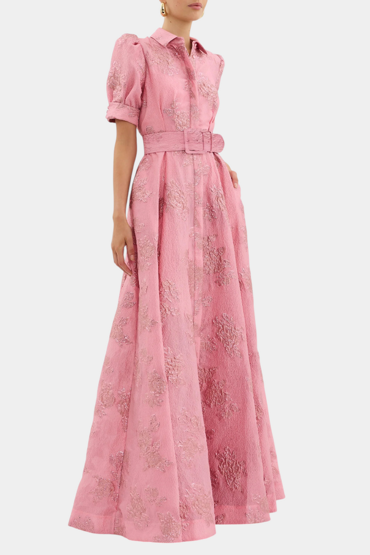 Celestine Vestido Maxi con Manga Abullonada