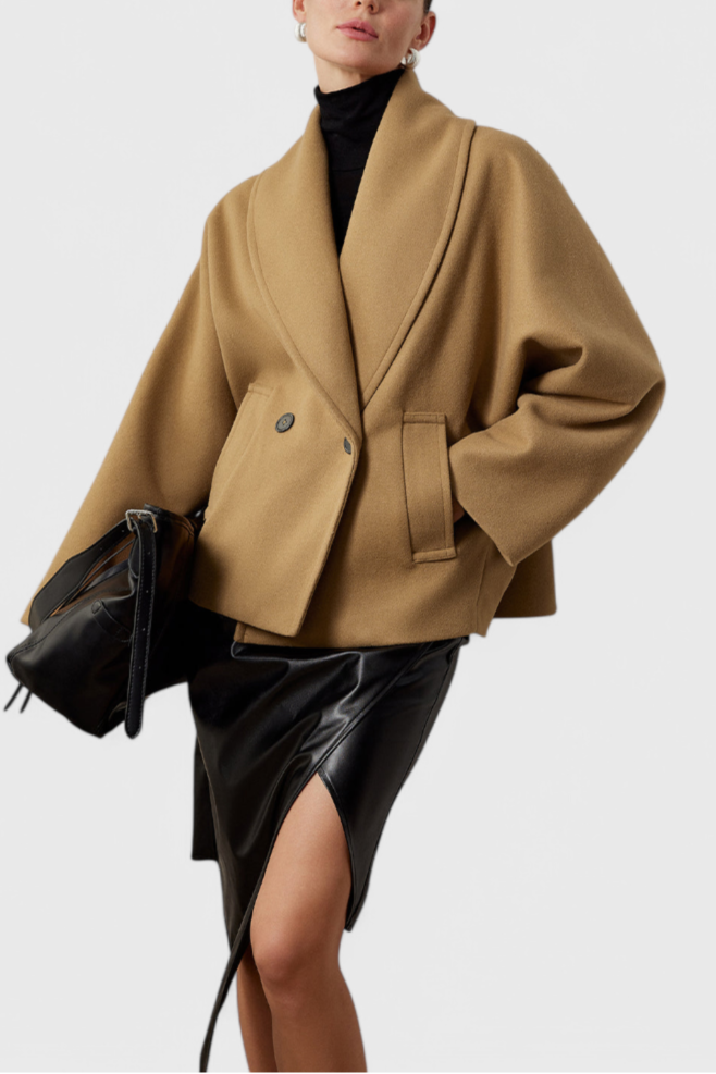 Helena Abrigo de Tweed Oversized