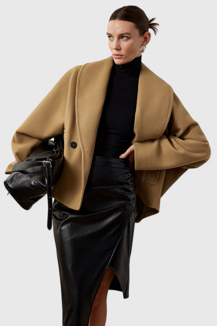 Helena Abrigo de Tweed Oversized