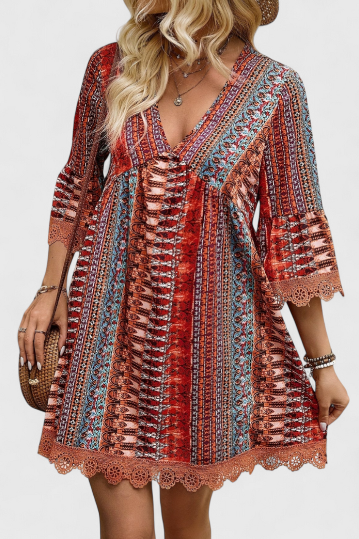 Axelle Vestido Boho Elegante