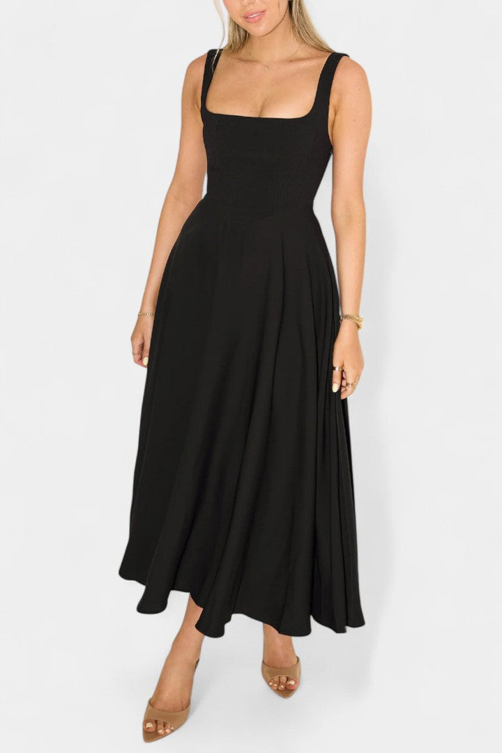 Mary Vestido Midi A-Line Sin Mangas