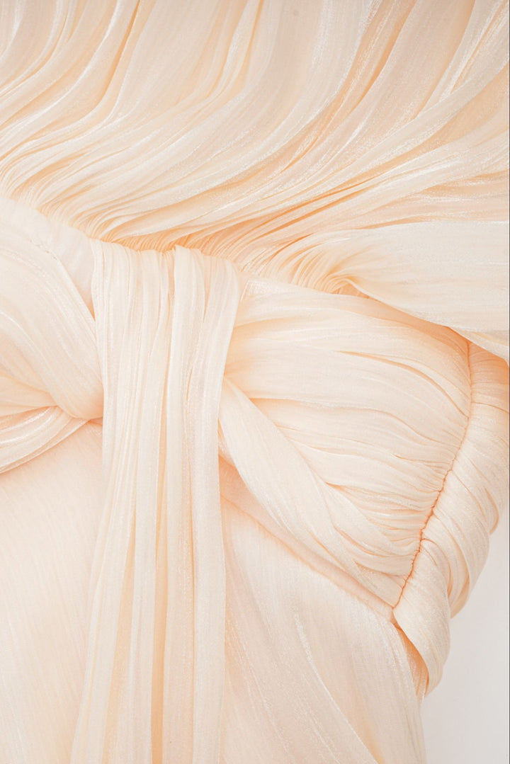 Aurore Vestido Mini con Volantes y Pliegues Completos