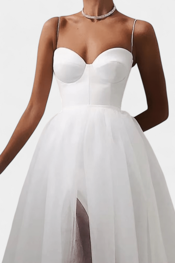 Widya Vestido Maxi de Tul con Corsé