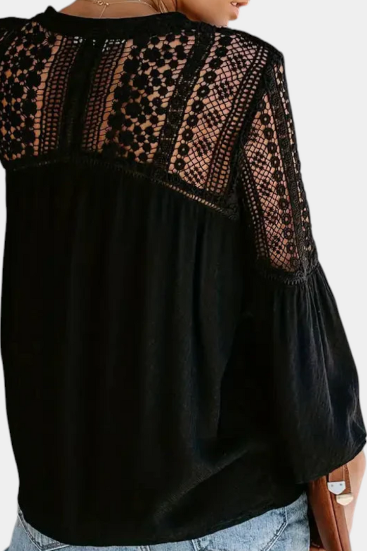 Blusa de Encaje Sunwoven