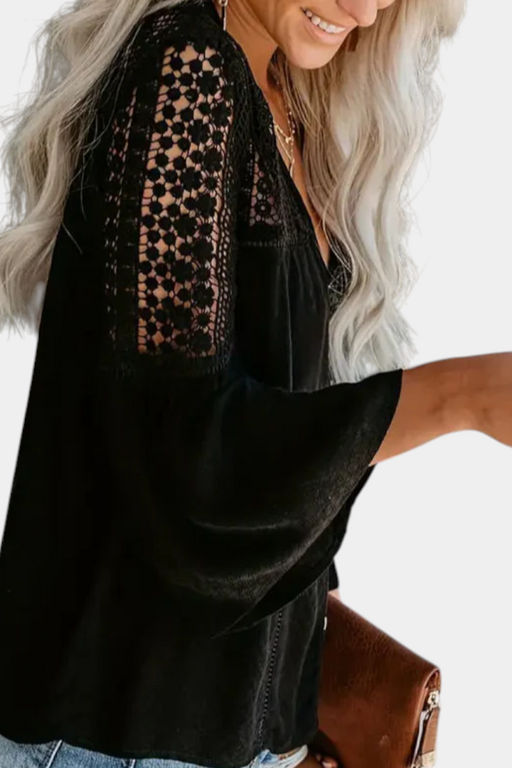 Blusa de Encaje Sunwoven