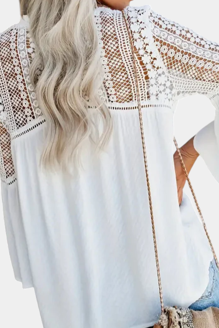 Blusa de Encaje Sunwoven