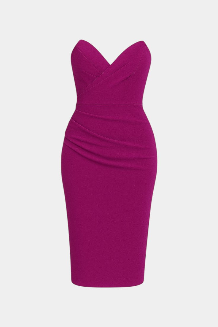 Iveta Vestido Sin Tirantes y Sin Espalda