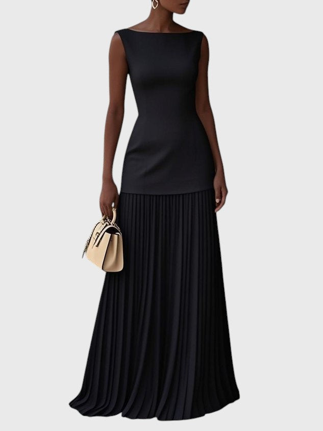 Lola Vestido largo plisado