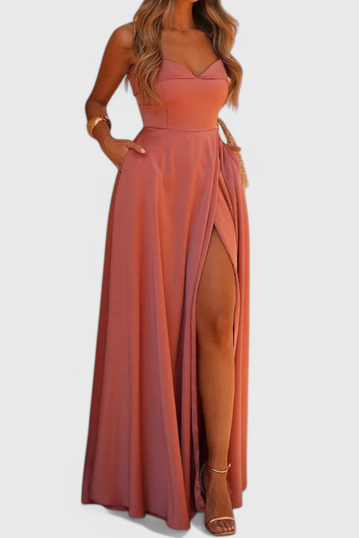 Liliane Vestido Maxi Ajustado