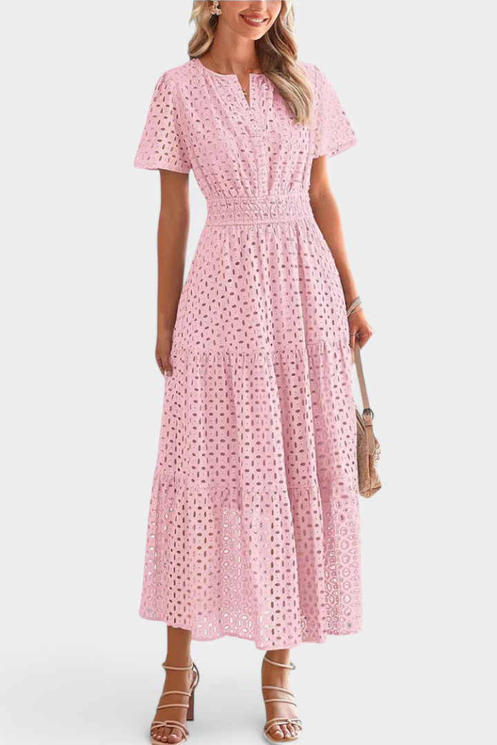 Imani Vestido Maxi de Encaje Bordado