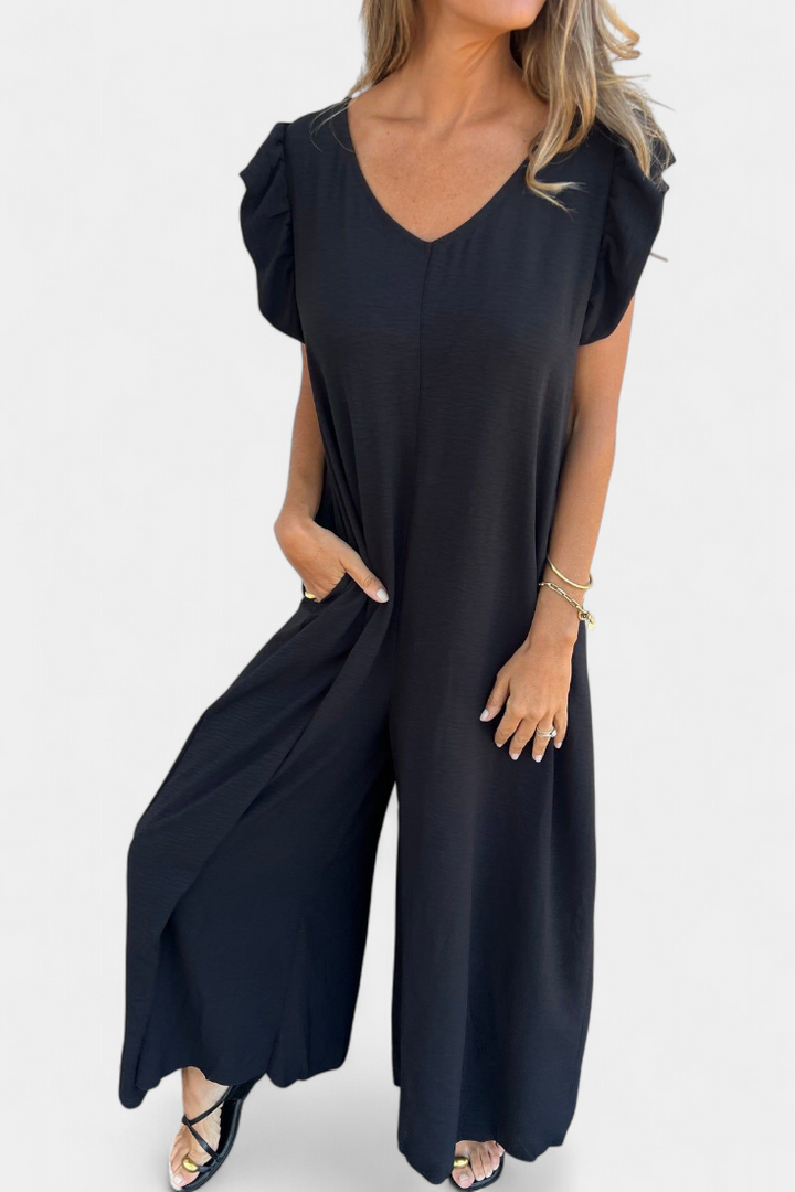 Isela Mono de Cuello en V con Estampado de Leopardo