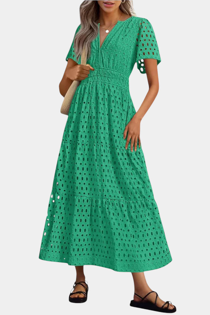 Imani Vestido Maxi de Encaje Bordado