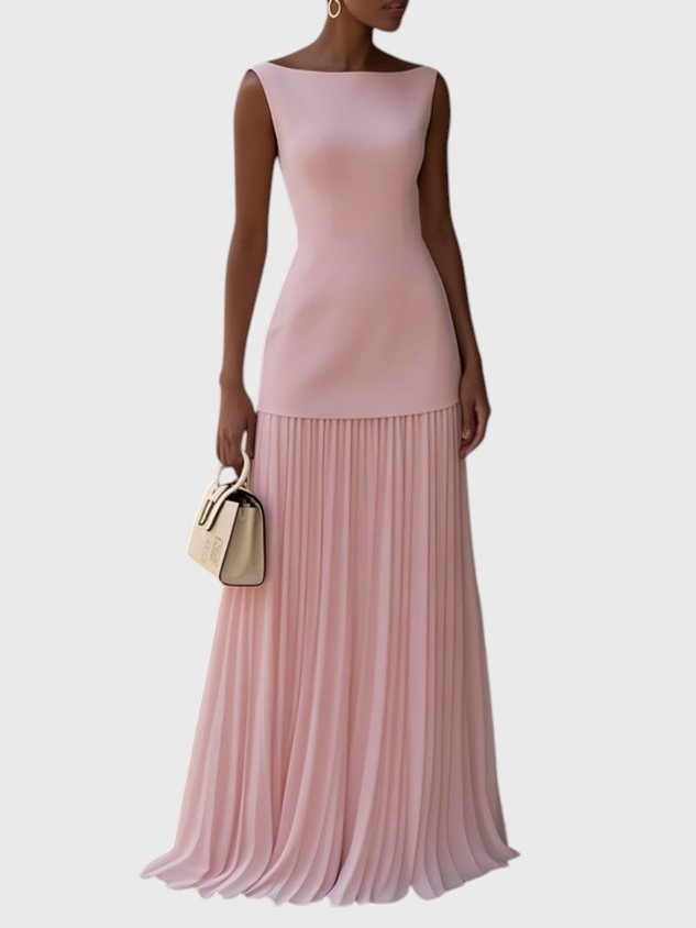 Lola Vestido largo plisado