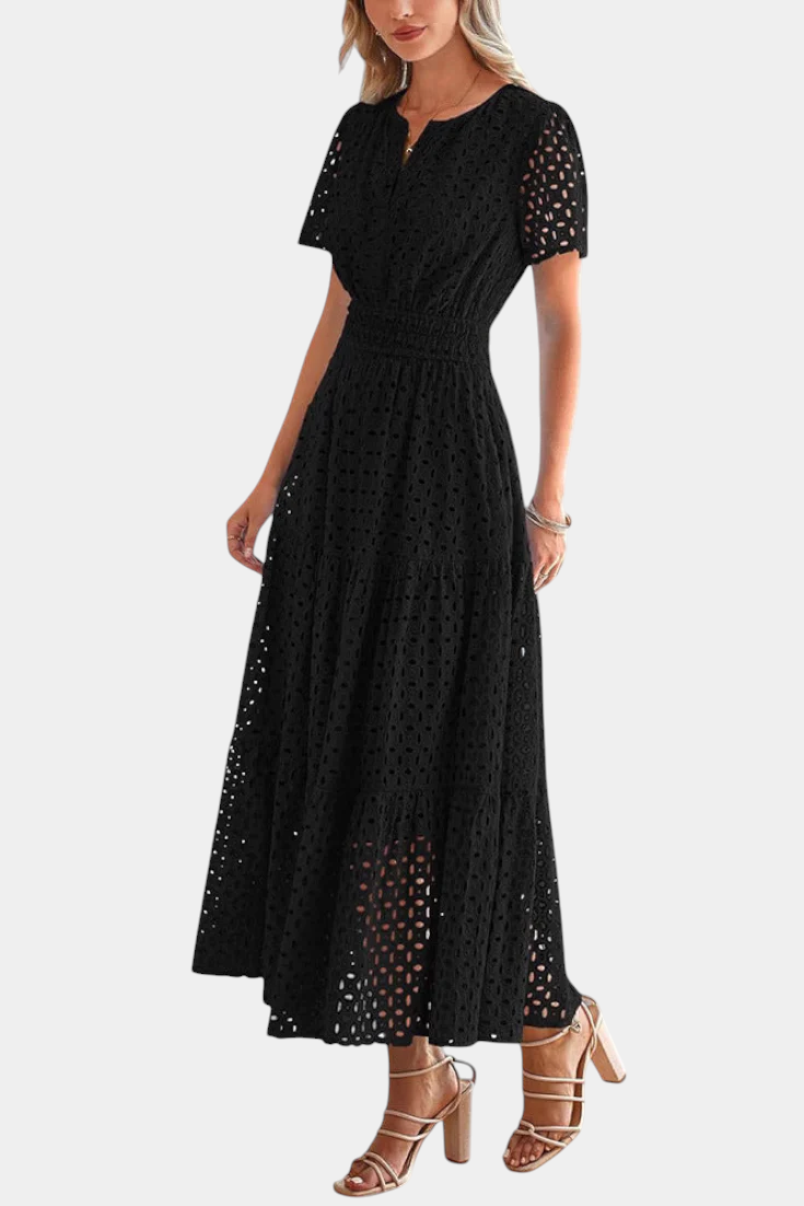 Imani Vestido Maxi de Encaje Bordado