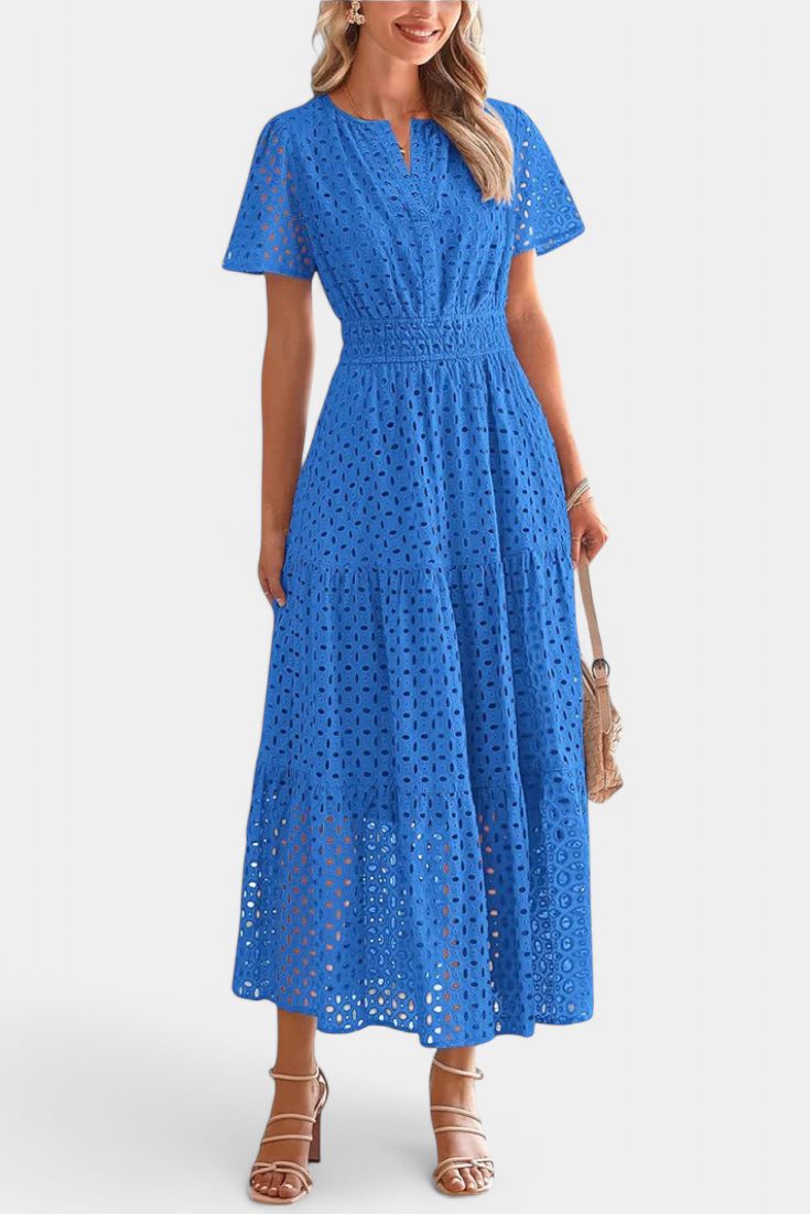 Imani Vestido Maxi de Encaje Bordado