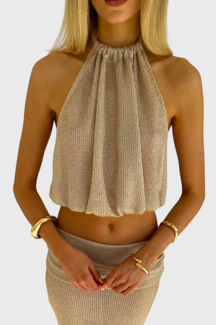 Zhenya Conjunto Halter de Dos Piezas