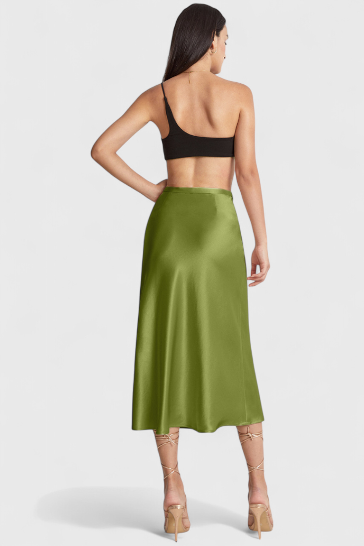 Maxima Falda Midi con Cintura Alta