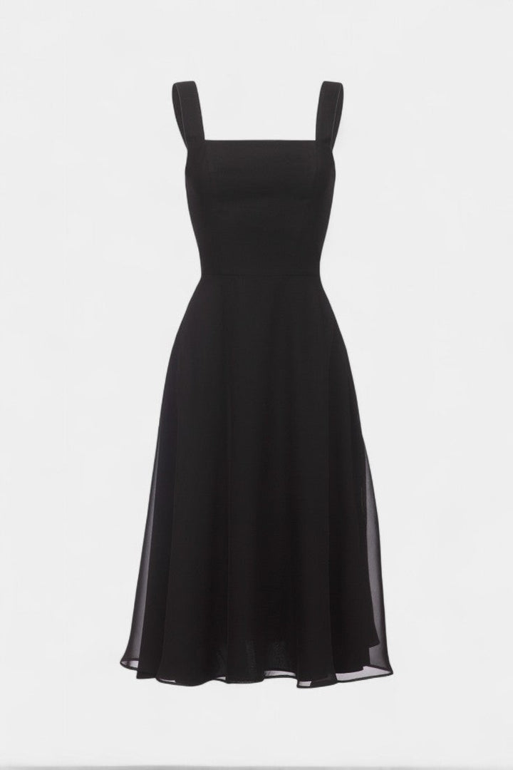 Mary Vestido Midi A-Line Sin Mangas