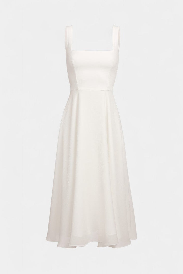 Mary Vestido Midi A-Line Sin Mangas