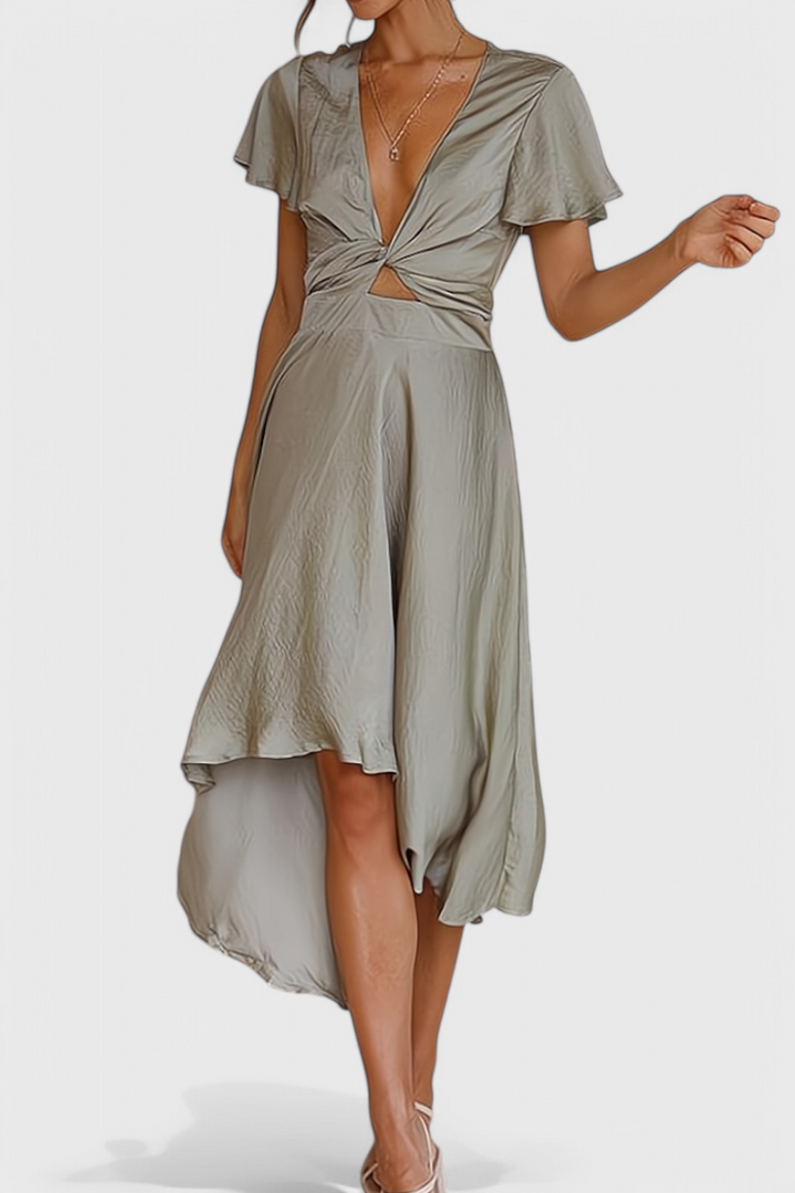 Franzi Vestido Elegante con Escote en V