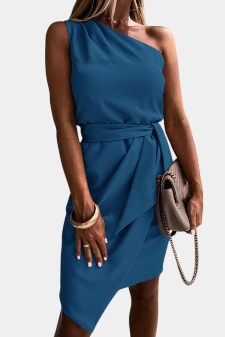 Ainsley Vestido Draped de Un Hombro