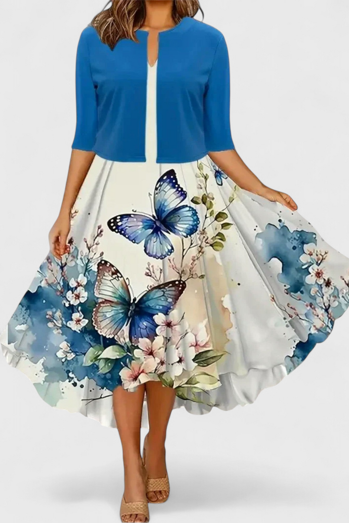 Estrella Conjunto de Vestido Blazer Midi