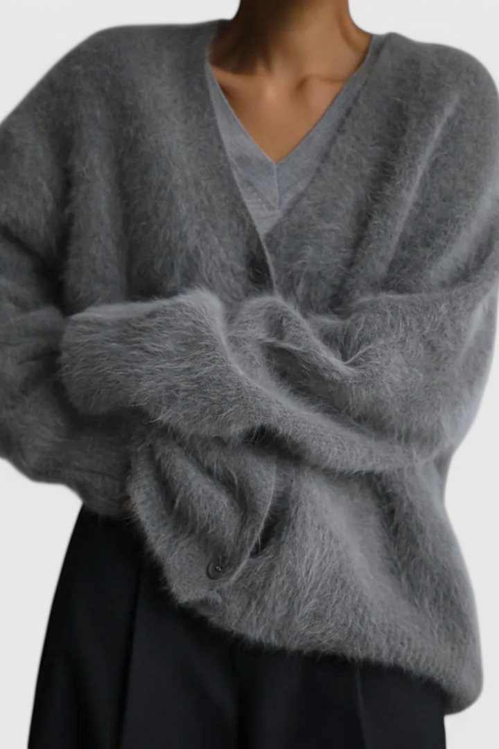 Cardigan Daniela de Mezcla de Cachemira Suave