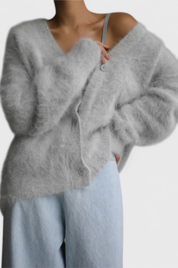 Cardigan Daniela de Mezcla de Cachemira Suave