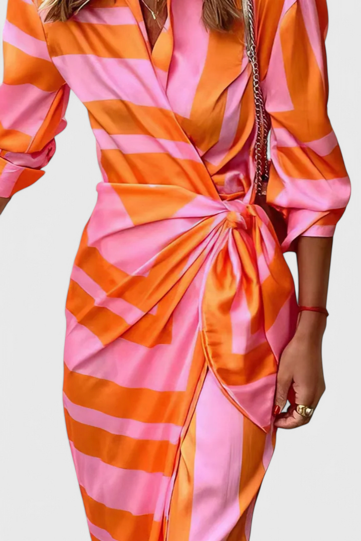 Maira Vestido Envolvente Impreso