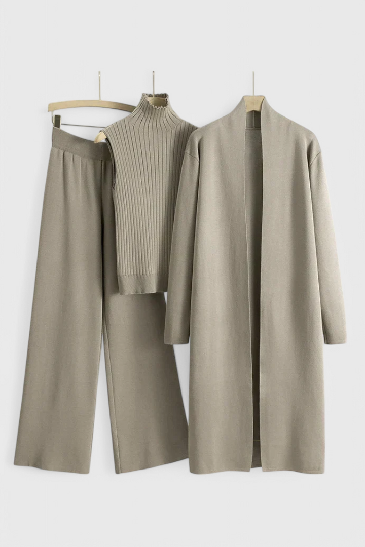 Mahalia Conjunto de Punto de 3 Piezas