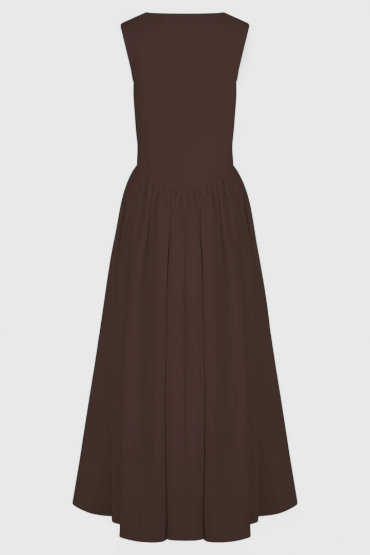 Verona Vestido Midi con Escote Cuadrado