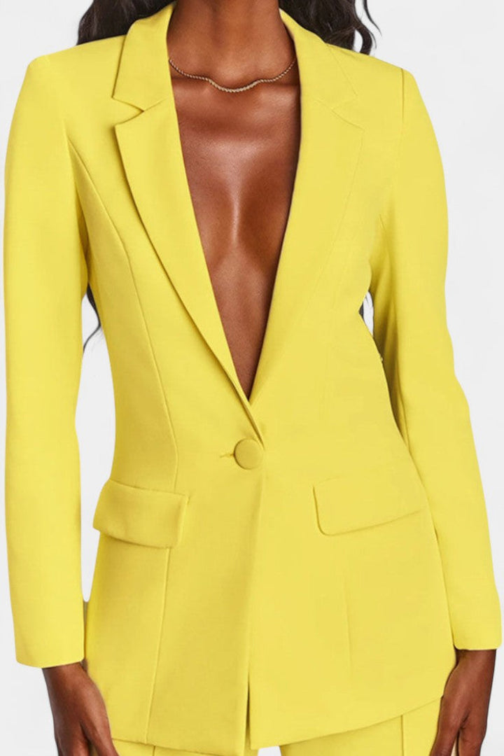 Marnie Conjunto de Blazer a Medida y Pantalones de Pierna Ancha