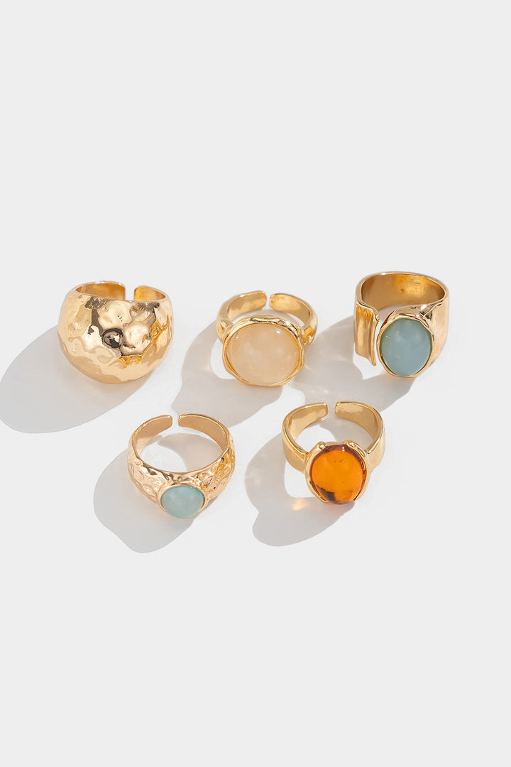 Conjunto de Anillos Abiertos con Strass