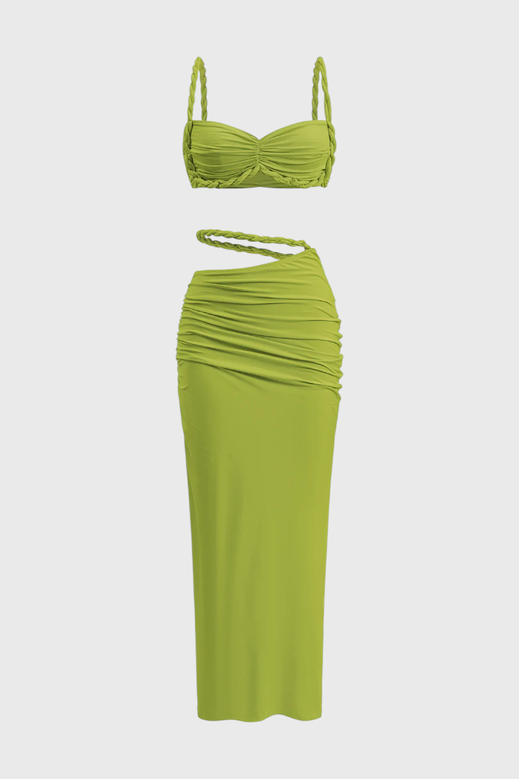 Estela Conjunto de Falda Sin Espalda