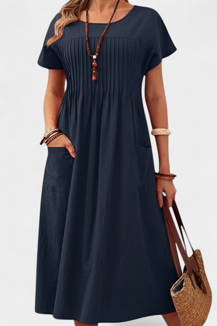 Lottie Vestido de Longitud Media con Bolsillos