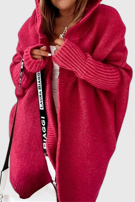 Cárdigan de Punto con Capucha Oversized de Lovisa