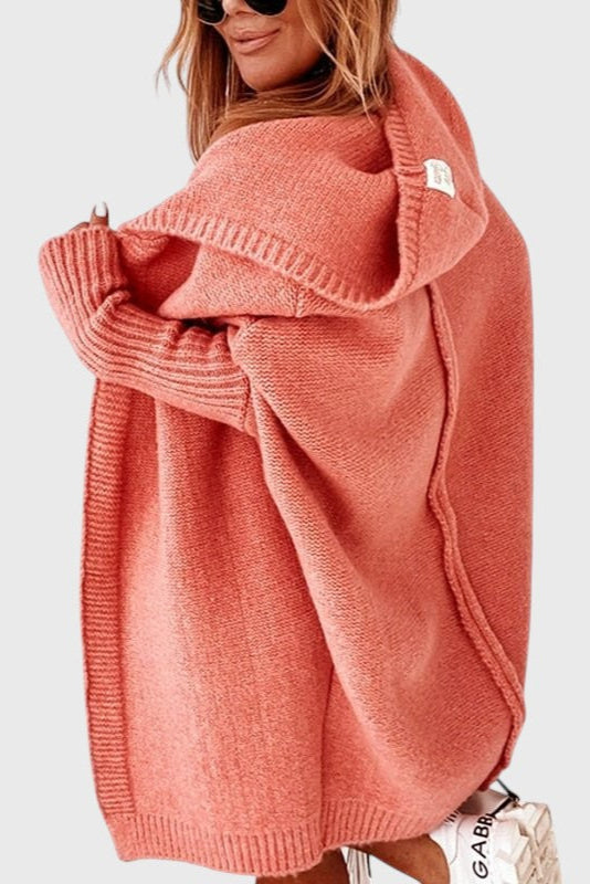 Cárdigan de Punto con Capucha Oversized de Lovisa