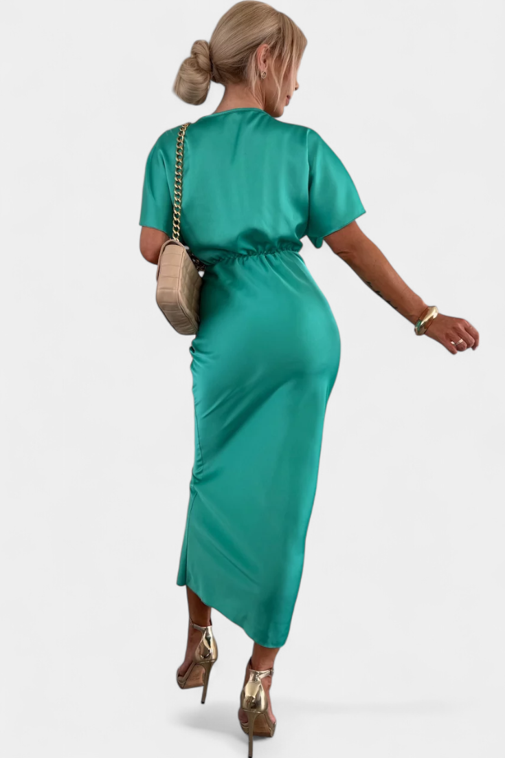 Emryn Vestido Suave con Nudo Cruzado