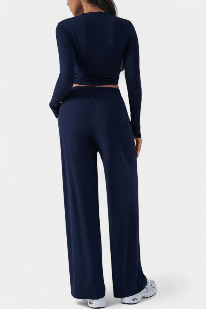 Celaen Conjunto de 2 Piezas con Escote Redondo